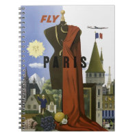Poster du Vintage voyage Fly Paris France