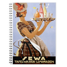 Poster vintage allemand de Sewa reconstitué
