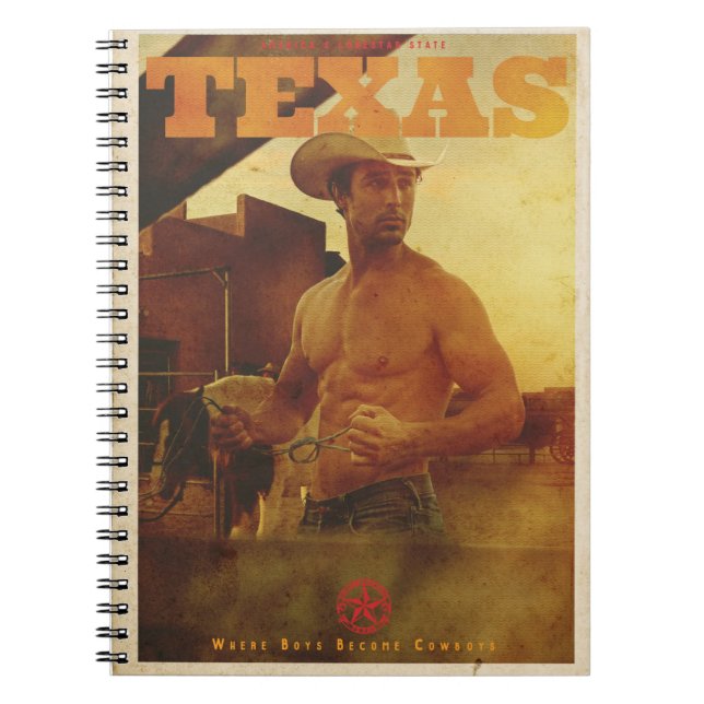Carnet Poster vintage American Cowboy (Devant)