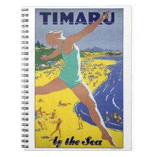 Carnet Poster Vintage voyage néo-zélandais