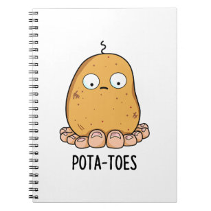 Carnet Pota-toes Cute Potato With Toes Pun