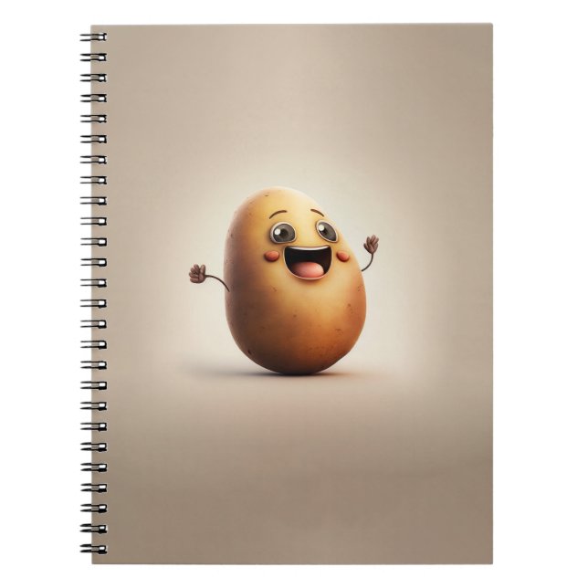 Carnet Potato moderne mignonne joyeuse dans le cadeau de  (Devant)