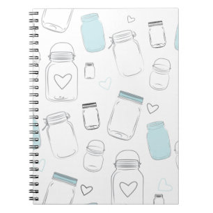 Carnet Pots Mason de grange de campagne rustique