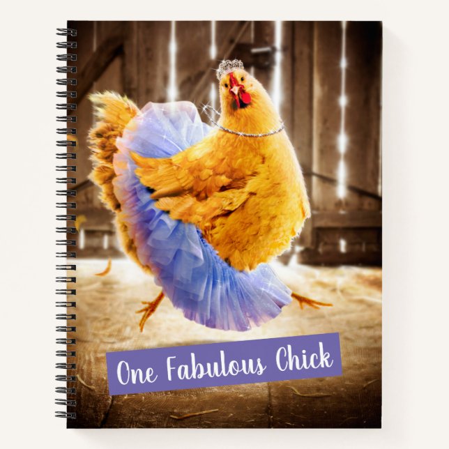 Carnet Poulet dans un Tutu (Devant)