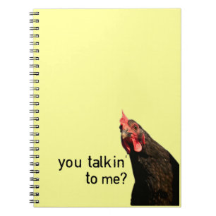 Carnet Poulet drôle d'attitude