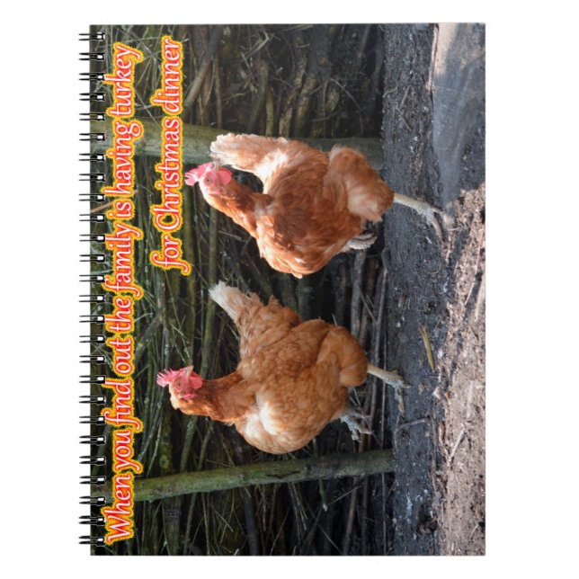 Carnet Poulet et coq drôles Memes avec des images drôles (Devant)