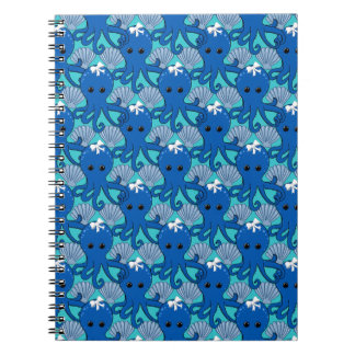 Carnet Poulpe Bleu Mignon Presse-Papiers