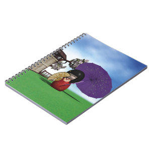 Carnet Poupée Kokeshi Japonaise Art Cerisier en Fleur