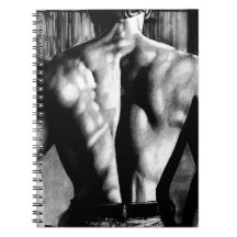 Carnet pour lui art élégant masculin de culturiste