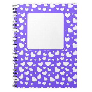 CARNET POURPULAIRE LUMINEUX AVEC LES COEURS D'AMOUR DE VA
