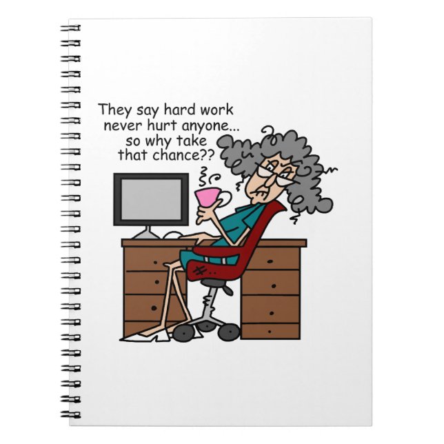 Carnet Pourquoi humour de dur labeur d'occasion (Devant)