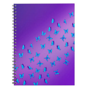 Carnet Poutres et papillons bleus Abstraits