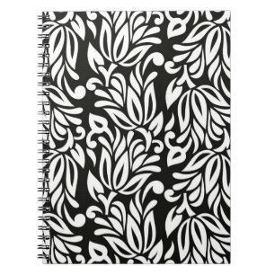 Carnet Ppa textile vintage noir et blanc