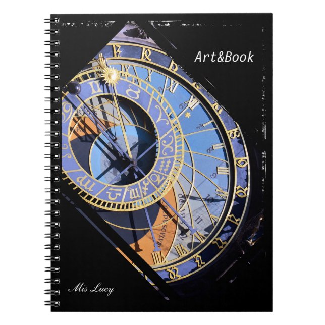 Carnet Prague, Horloge astronomique, Art tchèque (Carnet) (Devant)