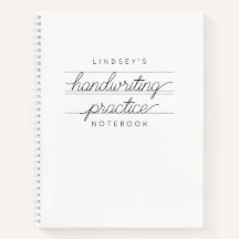 Carnet pratique d'écriture manuscrite personnalisé