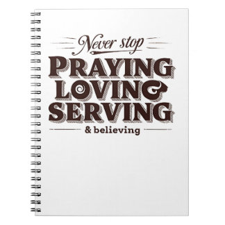 Carnet Pray Love Serve Chemise - Upliffing Christian Fait