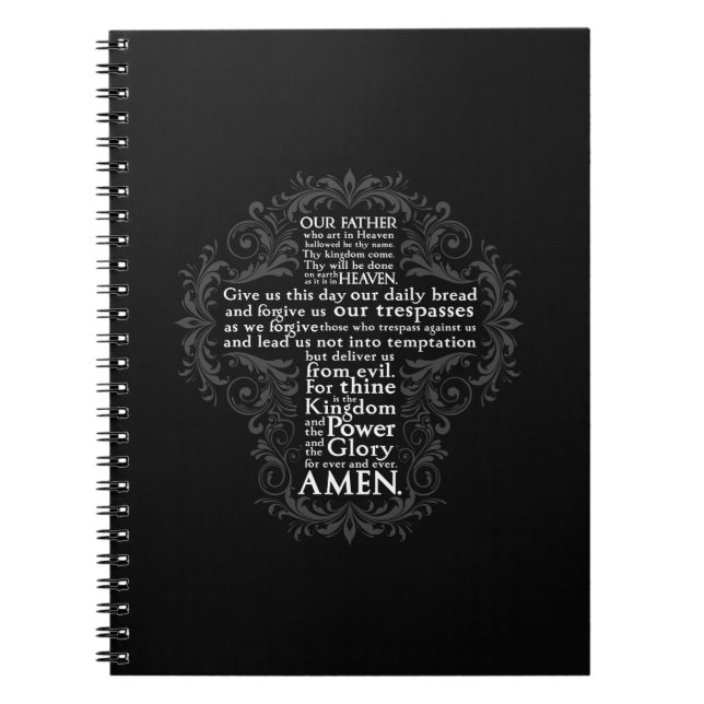 Carnet Prayer" "cadeau chrétien Jésus de "notre père" (Devant)