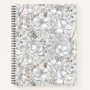 Carnet Pré floral esquissé