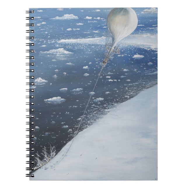 Carnet Premier aéronaute de capitaine Scott Antarctique. (Devant)