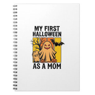 Carnet Premier T-shirt de maman Halloween Design de fantô