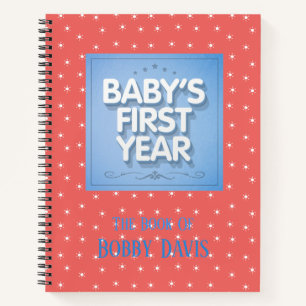 Carnet Première année du bébé personnalisé