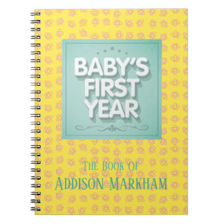 Carnet Première année du bébé personnalisé
