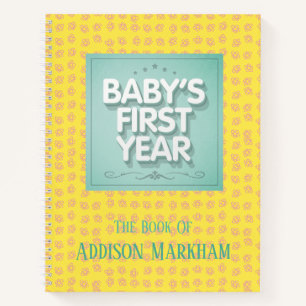Carnet Première année du bébé personnalisé