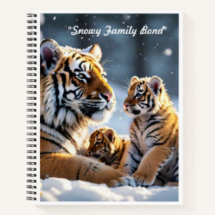 Carnet "Première chute de neige des petits tigres"