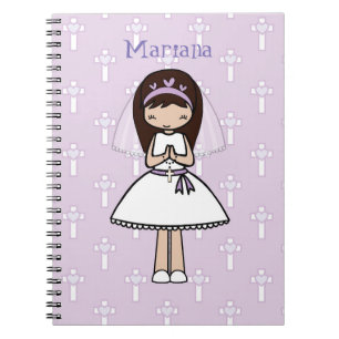 Carnet Première fille personnalisée de Latina de jour de