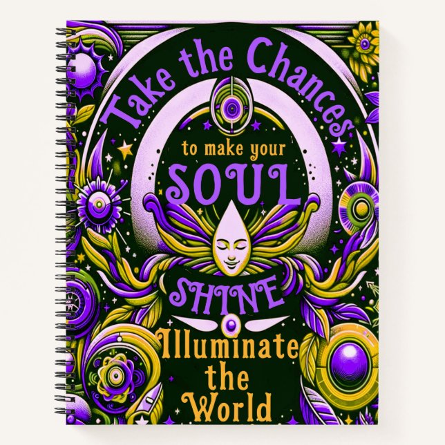 Carnet Prenez les chances de faire briller votre âme (Devant)