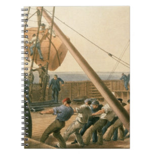 Carnet Préparant pour lancer une des grandes balises,