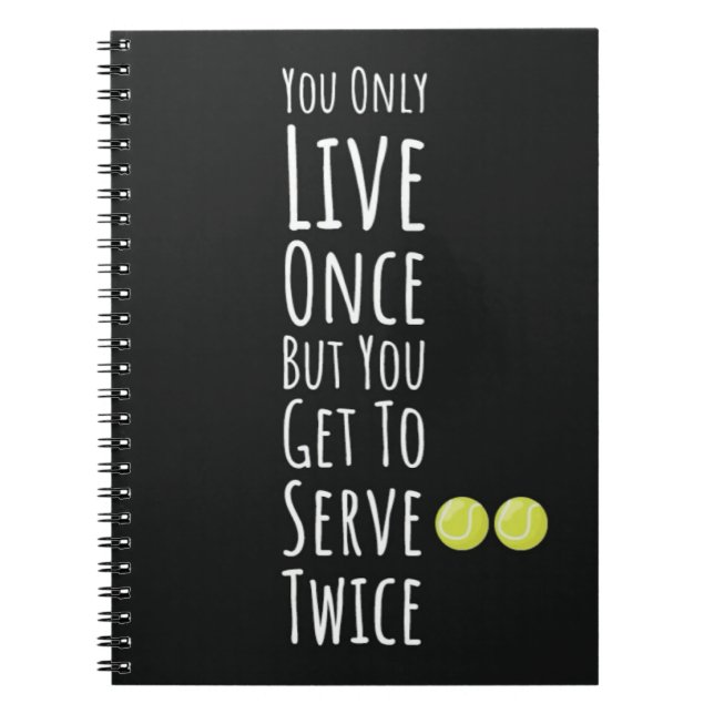 Carnet Présentations Drôle Pour Les Joueurs De Tennis Typ (Devant)