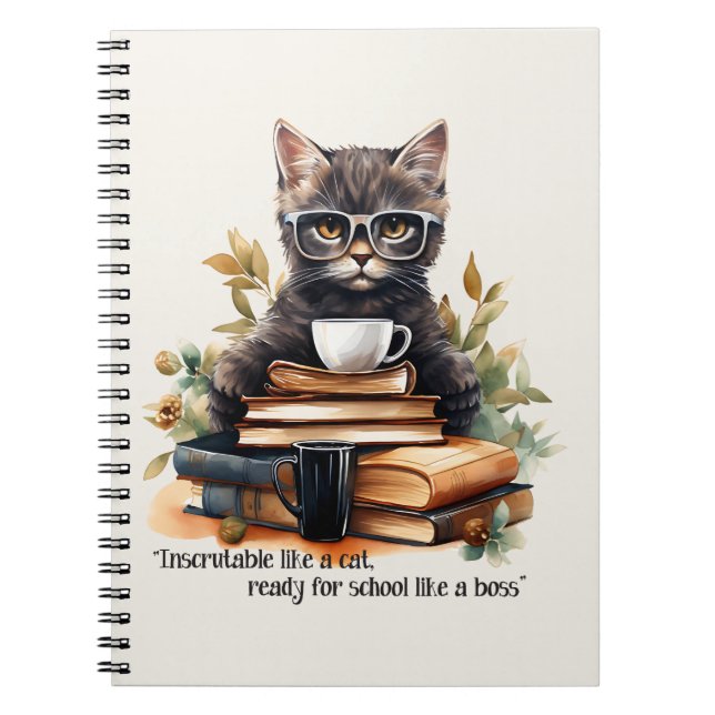 Carnet Prêt Pour L'École Comme Un Patron (Devant)