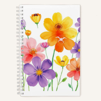 Carnet Pretty Floral Pattern Notebook