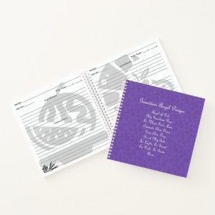 Carnet Prière de l'ange gardien Violet