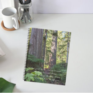 Carnet Prière de sérénité Forêt verte