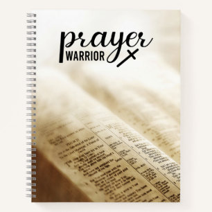 Carnet PRIÈRE GUERRIER Open Bible Croix chrétienne