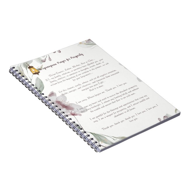 Carnet Prière Ho'oponopono pour la prospérité (Côté Droit)