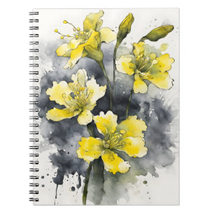 Carnet Primevère - Fleurs à l'aquarelle