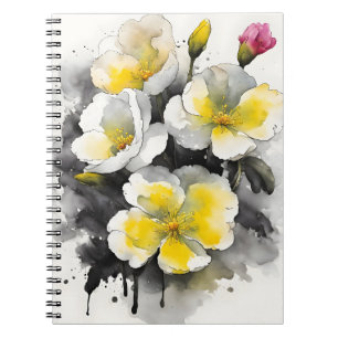 Carnet Primevère - Fleurs à l'aquarelle