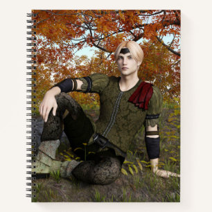 Carnet Prince de la forêt de fantaisie d'automne Portrait