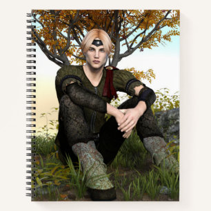 Carnet Prince de la forêt de fantaisie d'automne Portrait