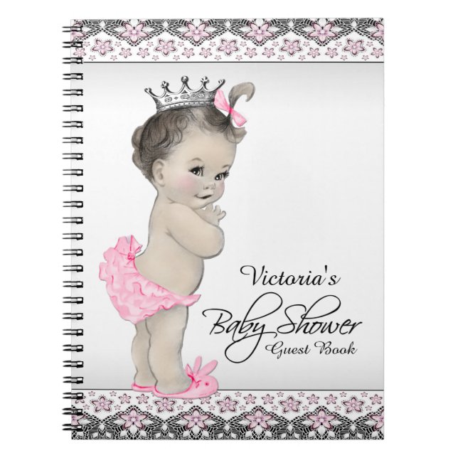 Carnet Princess Baby shower Guest Book (Devant)