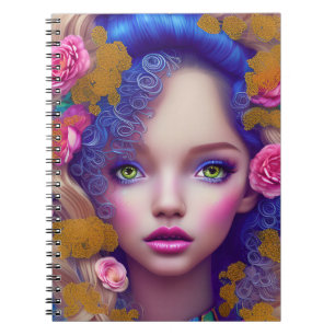 Carnet Princesse Fleur inspirée par la culture ukrainienn