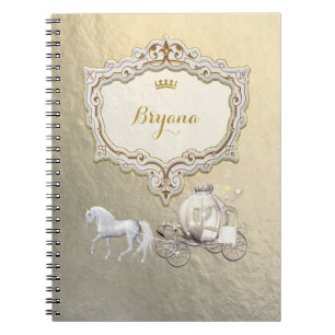 Carnet Princesse royale Storybook Carriage et licorne