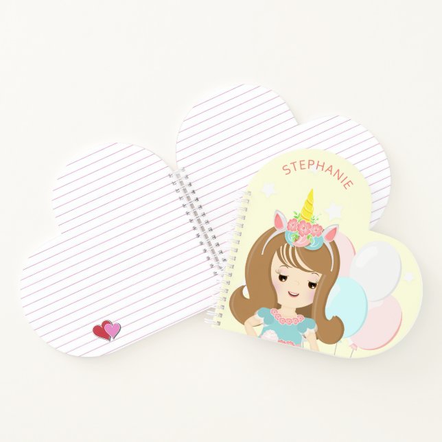 Carnet Princesse Unicorn (Intérieur)