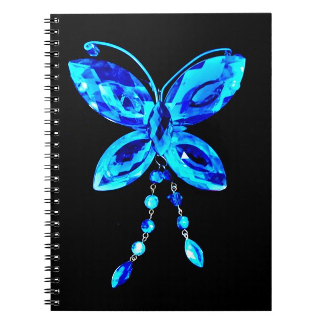 Carnet Prisme de papillon bleu (Devant)