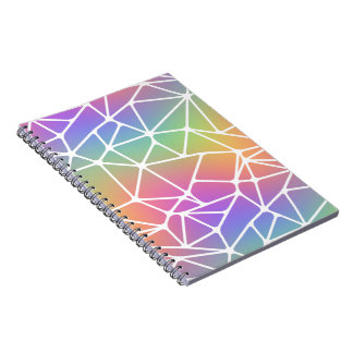 Carnet prisme synapse net - toile arc-en-ciel :