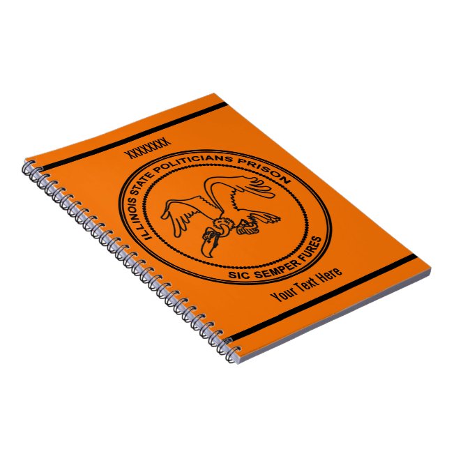 Carnet Prison des politiciens de l'Illinois (Côté Droit)