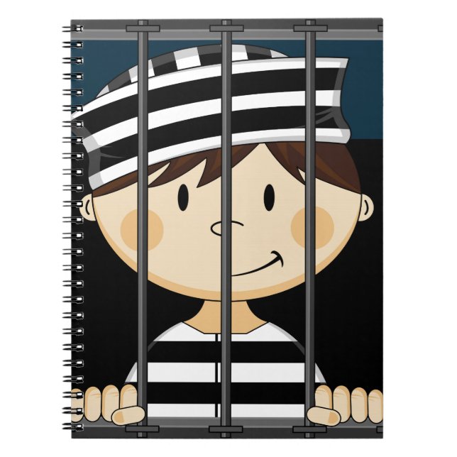 Carnet Prisonnier de bande dessinée en cellule de prison (Devant)